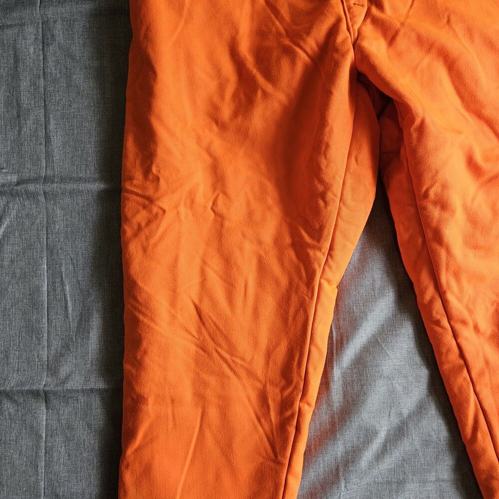 VTG Edward Hyman Mens XL Orange Industrial Hunting Thermal Insulated Pants - Picture 9 of 16